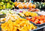 泰国水果自助餐现场榴莲想吃多少就吃多少！