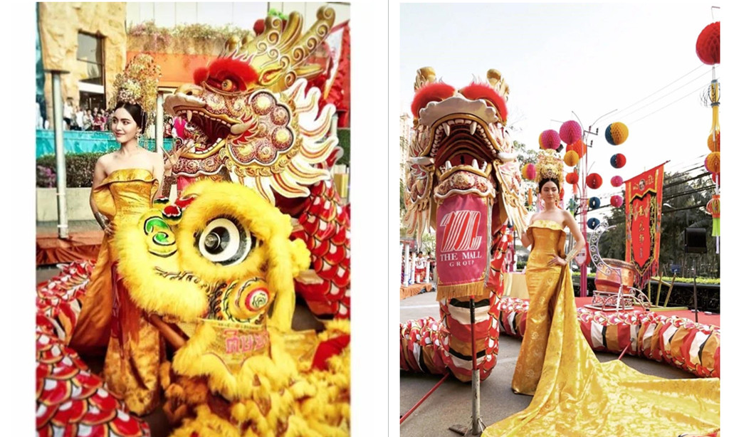 泰国当红女星Mai Davika这身“皇后黄袍”和范爷的龙袍装有的一拼!！！5.jpg