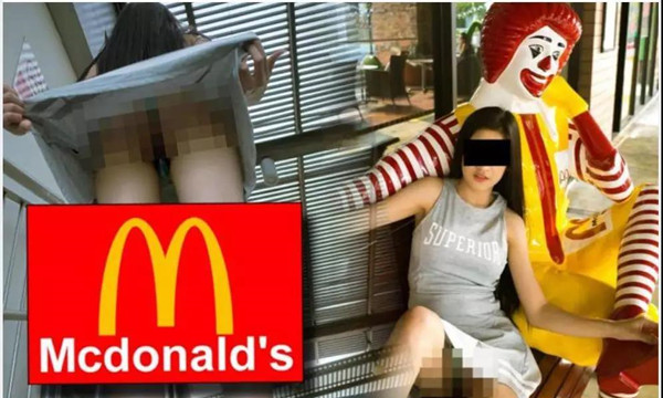泰国美女模特麦当劳里掀开裙子摆拍犯众怒.jpg