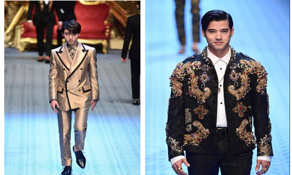泰国男星马里奥亮相米兰时装周走秀，和王俊凯喜同框2.jpg