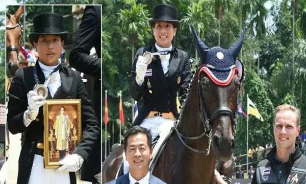 恭喜泰国思蕊梵娜瓦瑞公主赢得马术银牌！