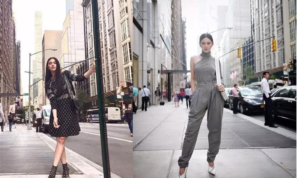泰国当红女星Mai Davikah现身美国参加纽约时装周，街拍照堪称时尚大片2.jpg
