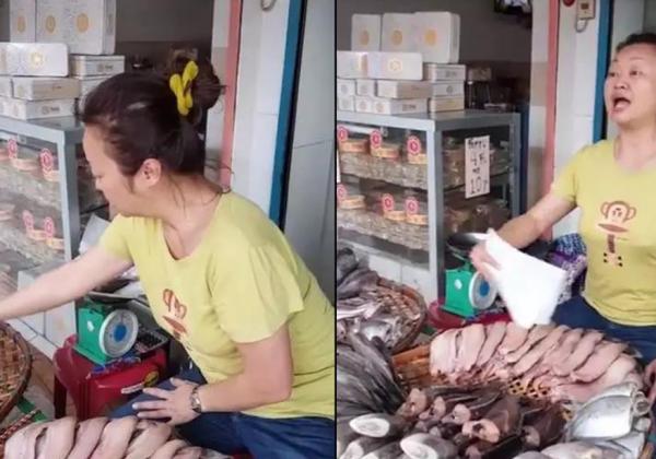 泰国天后女歌手Jennifer居然在街头卖起了咸鱼？！