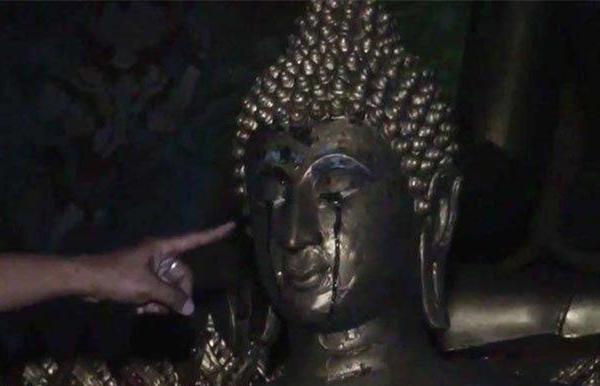 泰国大城佛殿失火，胜魔佛像竟流泪了？