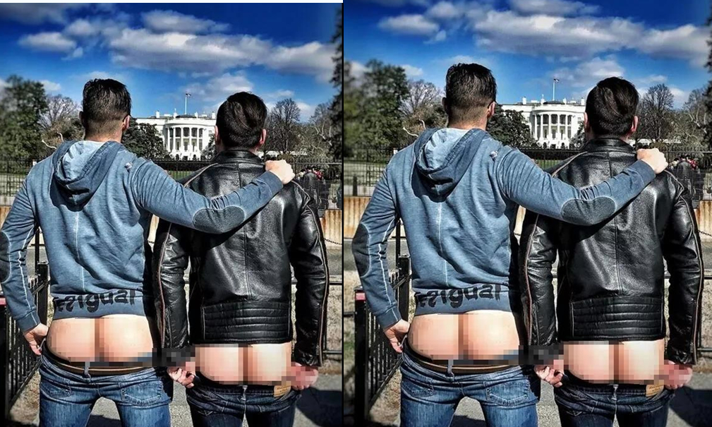 两美国男子在曼谷黎明寺脱裤子拍照，泰网友直呼“滚出泰国！”4.jpg