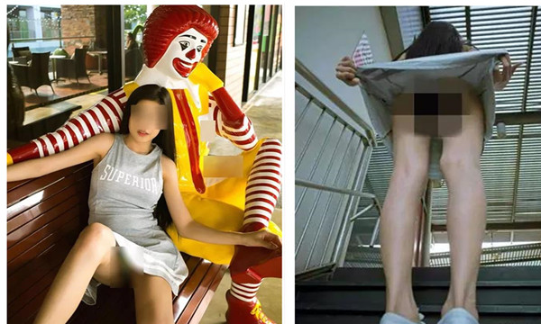 泰国美女模特麦当劳里掀开裙子摆拍犯众怒6.jpg
