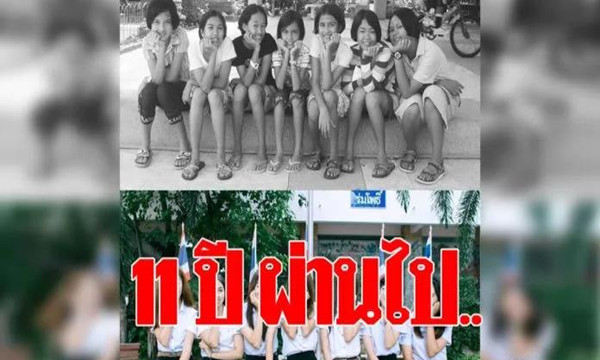 泰国7朵姐妹花11年前对比照爆红网络.jpg