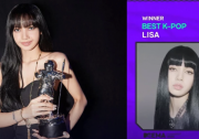 Lisa获得MTV欧洲最佳K-Pop艺人奖