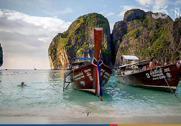 泰国甲米岛的玛雅湾正式对游客开放